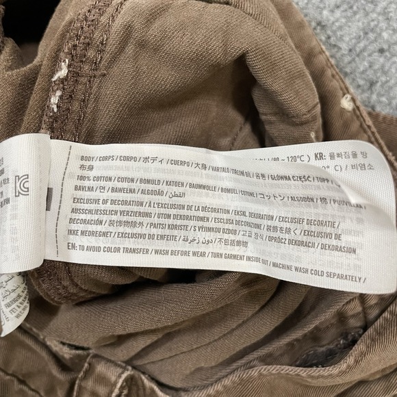 Vintage Abercrombie Cargo Pants Mens 30x32 (fits 30x29) Brown Baggy Y2K Skater - Picture 11 of 12